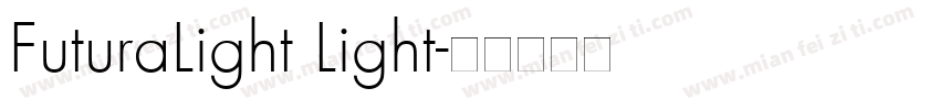 FuturaLight Light字体转换